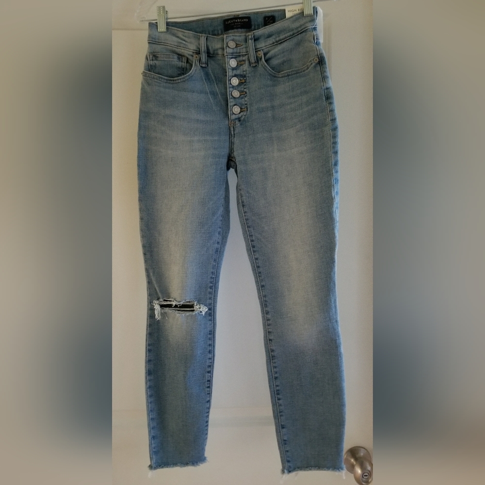 LUCKY BRAND High Rise Bridgette Skinny Denim Jeans Size 2 / 26
